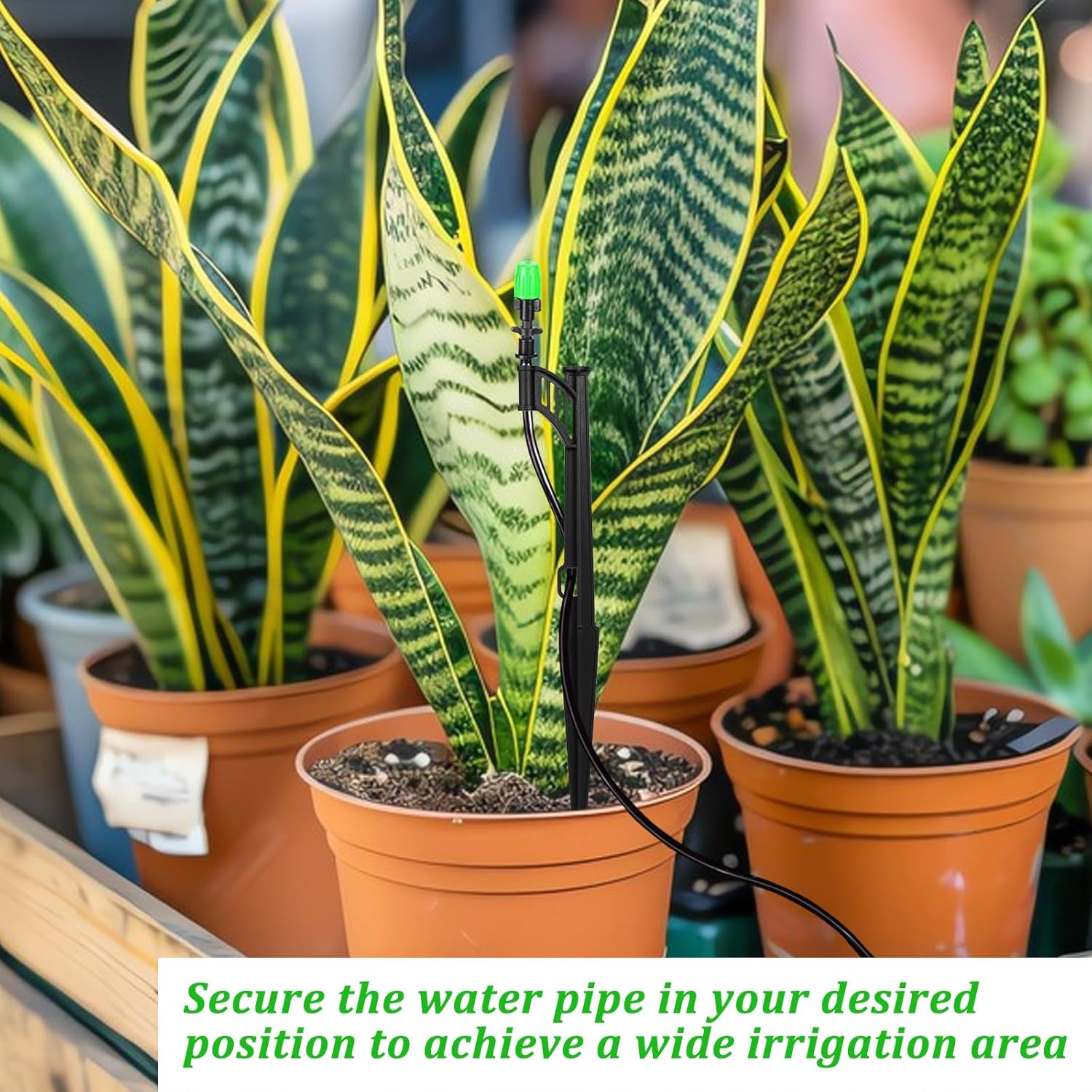 30 Pcs 12.8" Irrigation Drip Support Stakes 1/4 Inch Drip Irrigation Stakes for 1/4 Inch Drip Irrigation Tubing Hose Holder Drip Irrigation Support Stakes for Gardens Irrigation Supplies