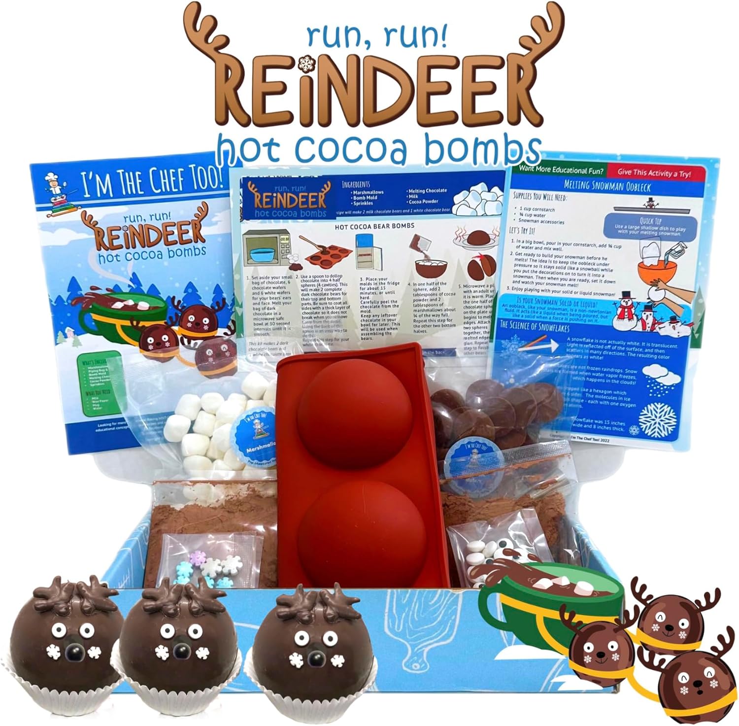 Reindeer Cocoa Bomb Kids Baking Kit Bake Your Own Kuwait Ubuy