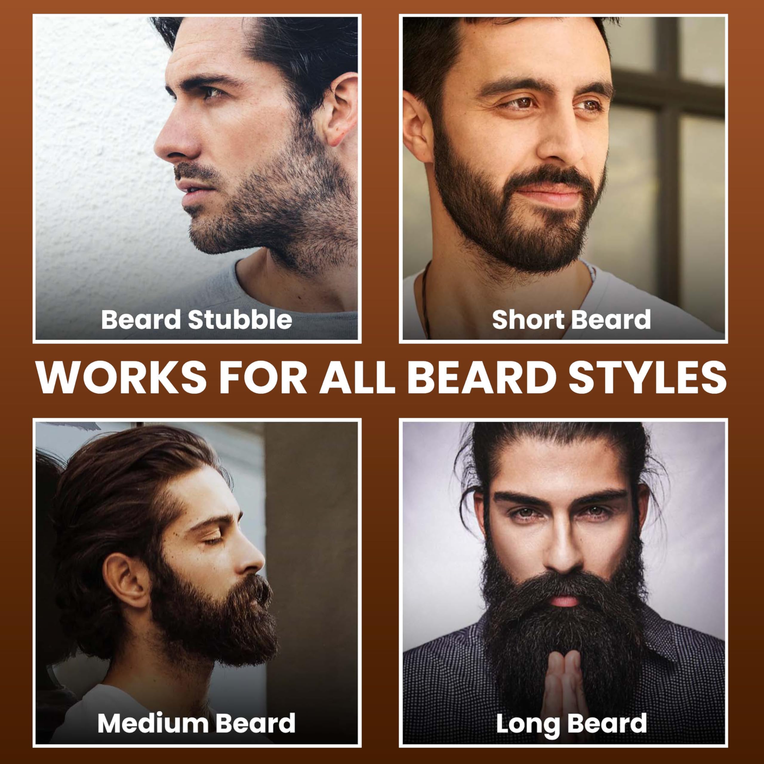 RUBAB MEN Complete Beard Grooming Kit of 4| Beard Brush, Oil, Wash & Comb 2