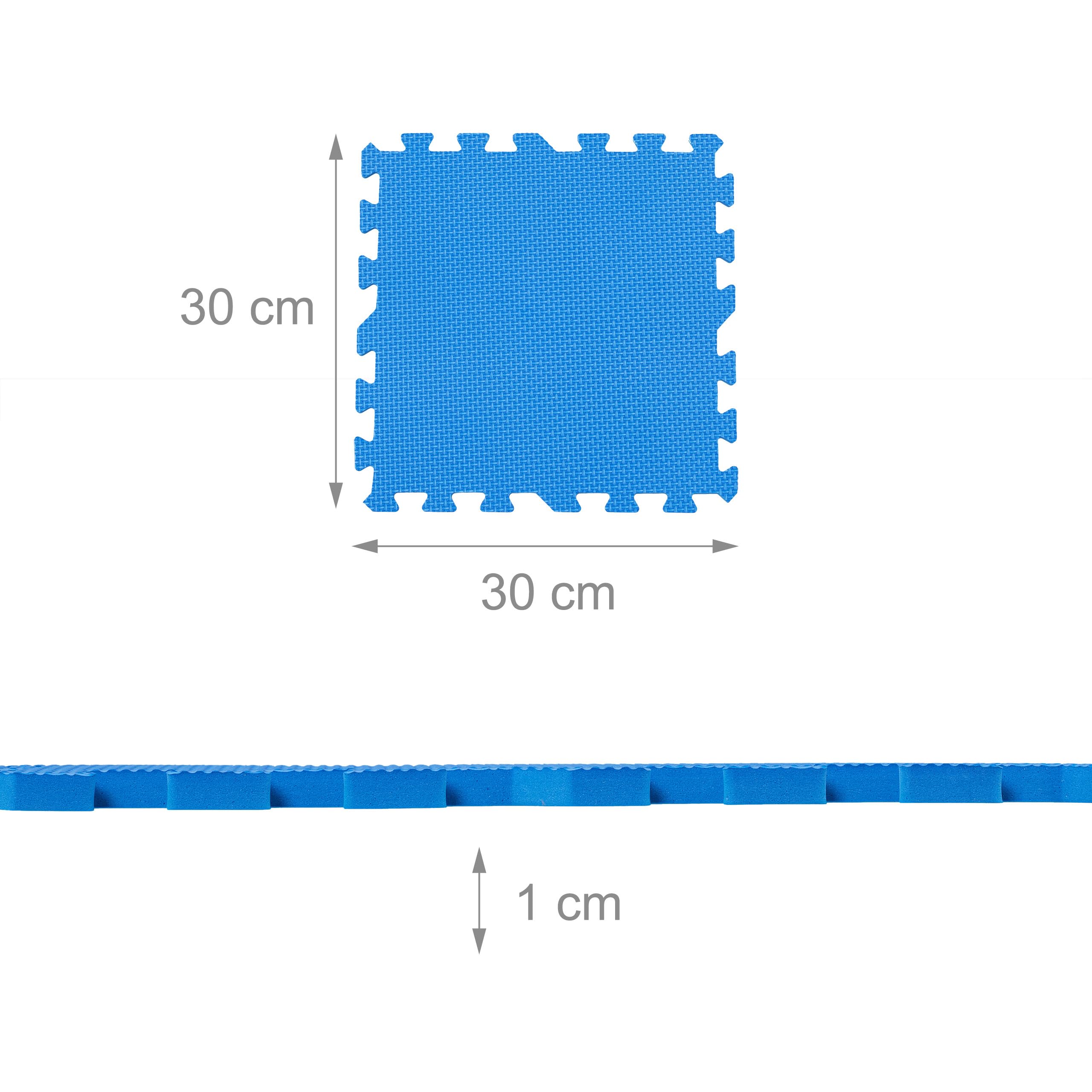 Tappeto Gommato Palestra COSTWAY 12 Pezzi Tappetino A Puzzle Set Tappeto Di Protezione Per Pavimento In Eva Tappeto Per Palestra Incastro - Foto 4