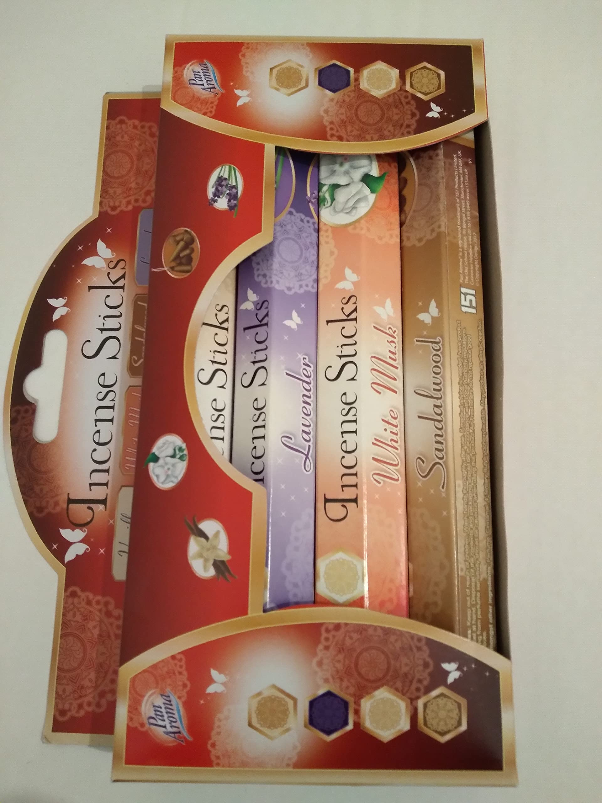 Pack of 4 Assorted Fregrance Inncense Sticks