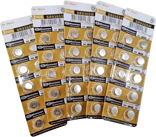 Miniatura 7 de 50 pilas de reloj AG9 de 1,5 V 394 SR936SW LR936 LR45 SR93 para termómetros, vista láser, relojes, Penlight, espejo dental iluminado, timbre