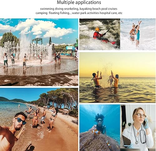 Miniatura 117 de wellhouse Funda impermeable para teléfono, funda impermeable para iPhone 16 15 14 13 12 Pro Max XS Samsung, IPX8 3D bolsa seca para teléfono celular