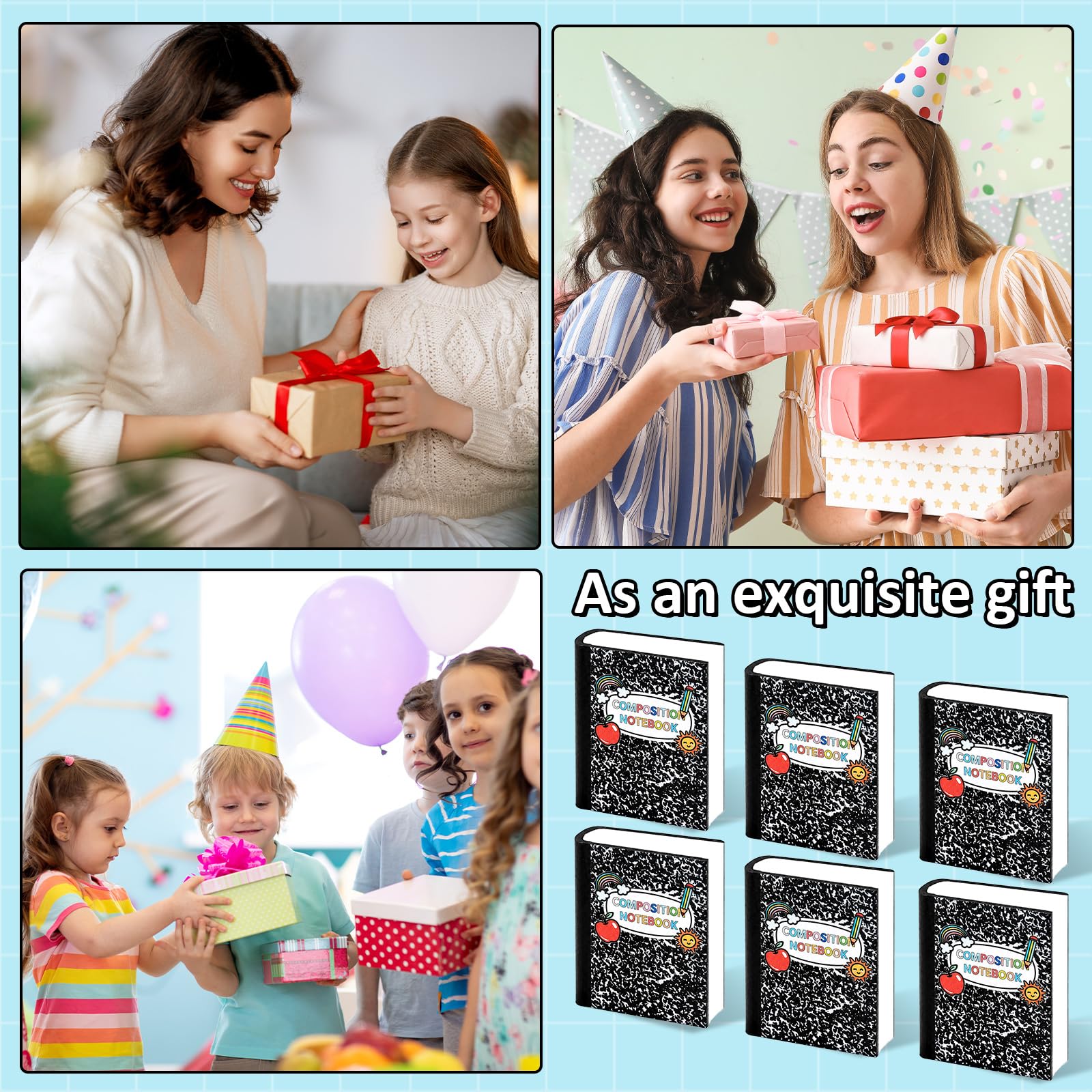 party greeting 100 gomme da cancellare per il rientro a scuola per la composizione di quaderni per fine anno, laurea, insegnanti, studenti, premio per compiti a casa, premi, regali, aule e forniture