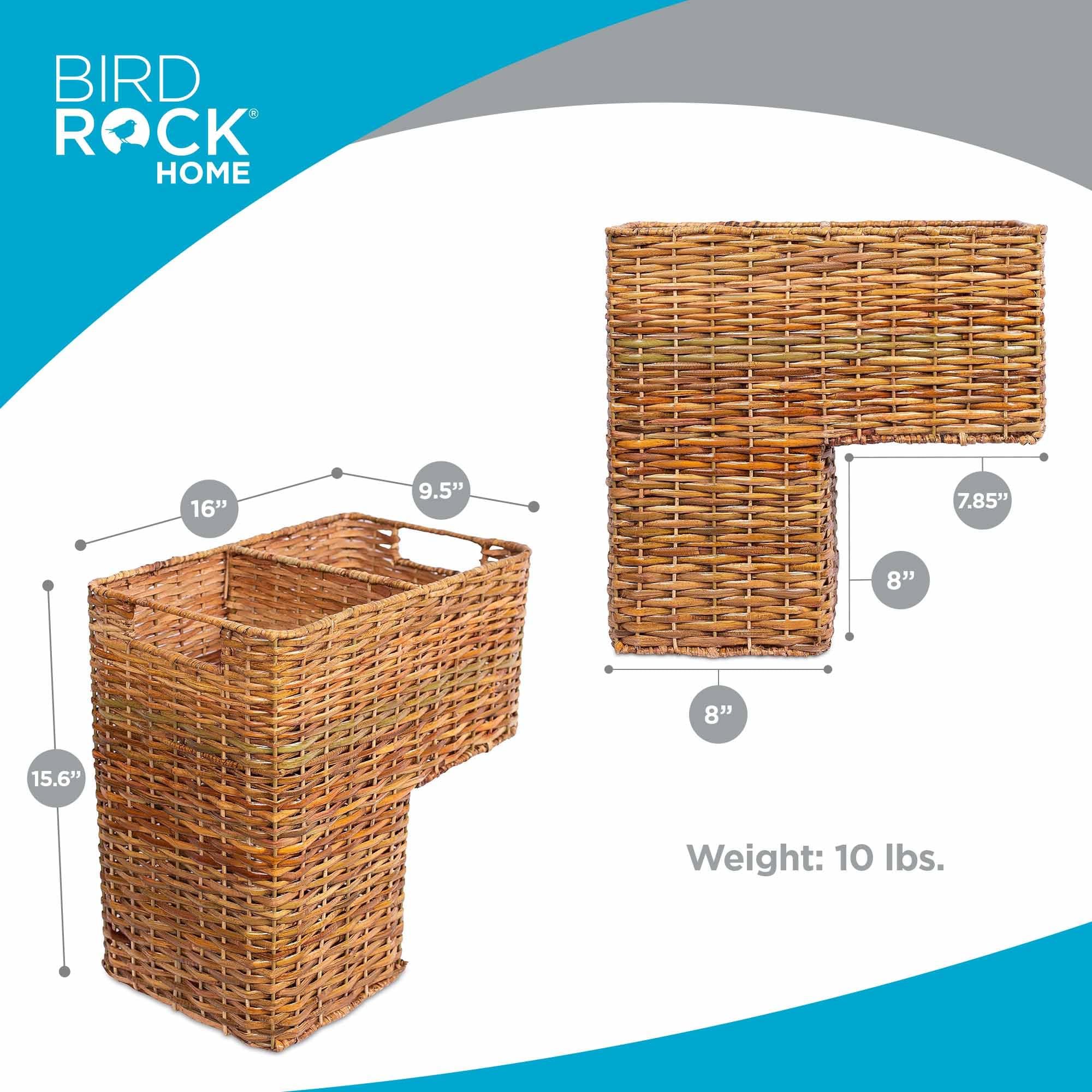 Amazon.co.jp: BIRDROCK HOME 階段バスケット 階段用 – カットアウト