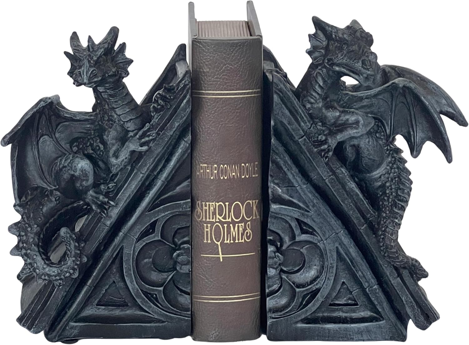 Bellaa Gothic Dragon Stone Finish Medieval Bookends