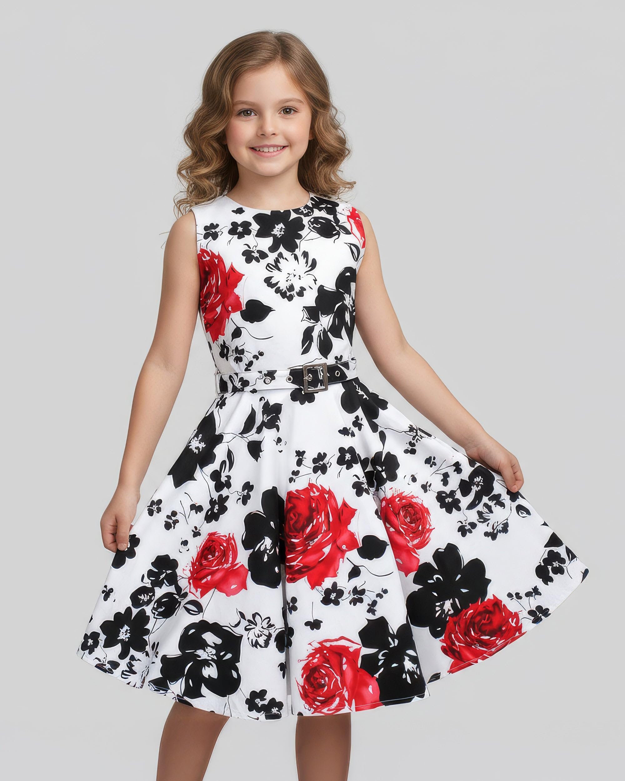 BlackButterfly Kinder 'Audrey' Vintage Kleid im 50er-Jahre-Stil