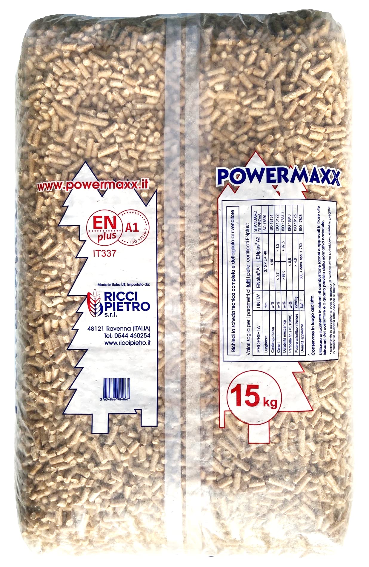 2 SACCHI x 15kg PELLET USA AMERICANINO DI CONIFERA PER STUFE E TERMOSTUFE A1