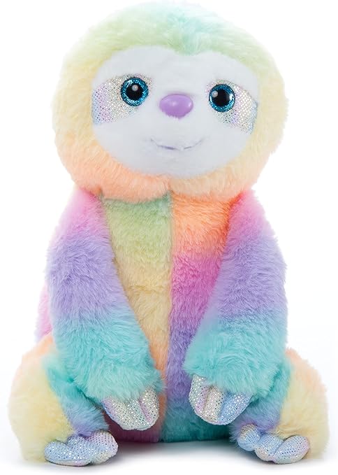 Rainbow Manatee Stuffed Animal - 12 Inch Sea Cow Plush Toy By Petting Zoo