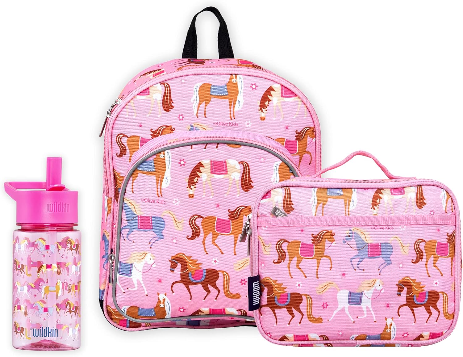 Wildkin 15 Inch Kids Backpack Bundle With 16 Oz Reusable