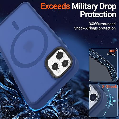 Miniatura 435 de Yriklso Strong Magnetic Case for iPhone 11 [Compatibilty with MagSafe] Protective Shockproof Cover Phone Case for iPhone 11 6.1" Frosted Purple