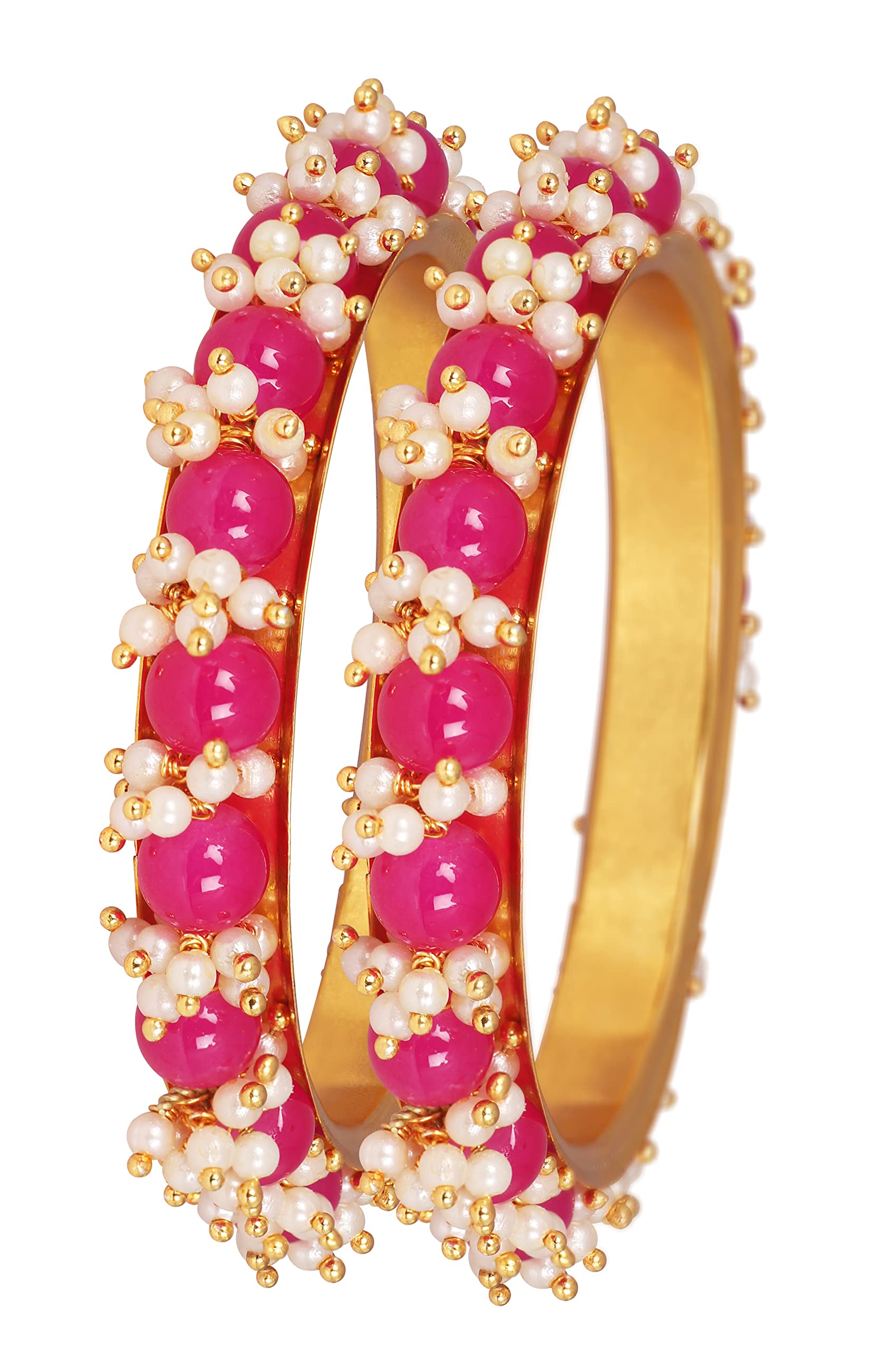 See full amazon price history chart for JFL - Jewellery for Less Fashion Gold Plated Pearl and Dark Pink Color Beads Bangle Set for Women & Girls,Valentine JFL - Jewellery for Less Fashion Gold Plated Pearl and Dark Pink Color Beads Bangle Set for Women & Girls,Valentine (B09Q119KZQ) Amazon Price History, Amazon Price Tracker