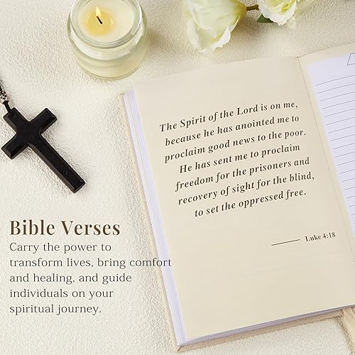 Miniatura 3 de JUBTIC Diario de oración para mujer, diario bíblico con versículo, escritura de 60 semanas, diario de fe y devocional, planificador cristiano,