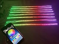 Vista 5 de 8 tiras de luz de persecución de color de ensueño de 2 pies 23.6 in 24 pulgadas, luces LED estroboscópicas de respiración para Polaris Slingshot