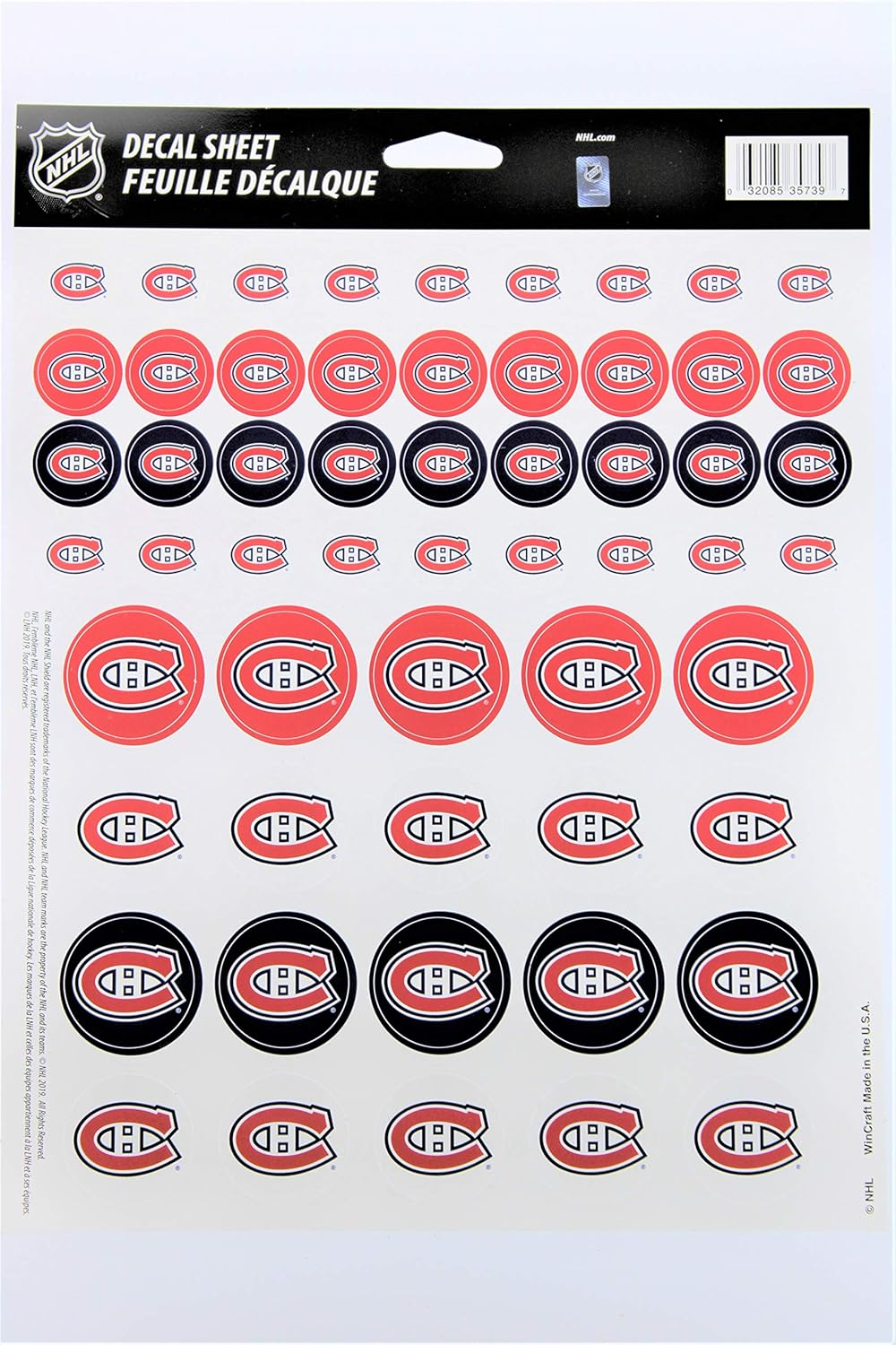WinCraft NHL Vinyl Sticker Sheet : Sports & Outdoors