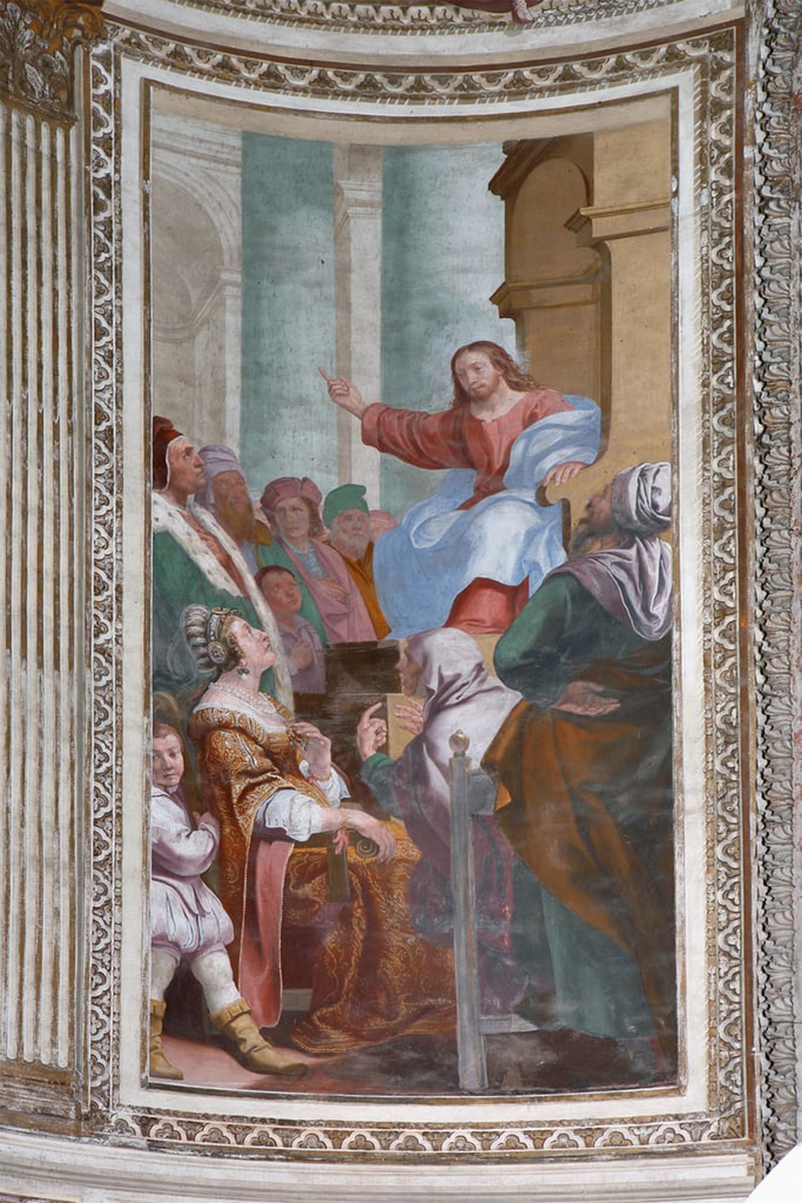 ARTXLXXBN Famous Art Print Poster Vintage Wall Art Jesus Preaching in the Temple by Daniele Crespi Canvas Art Poster for Home Decor 60x90cm