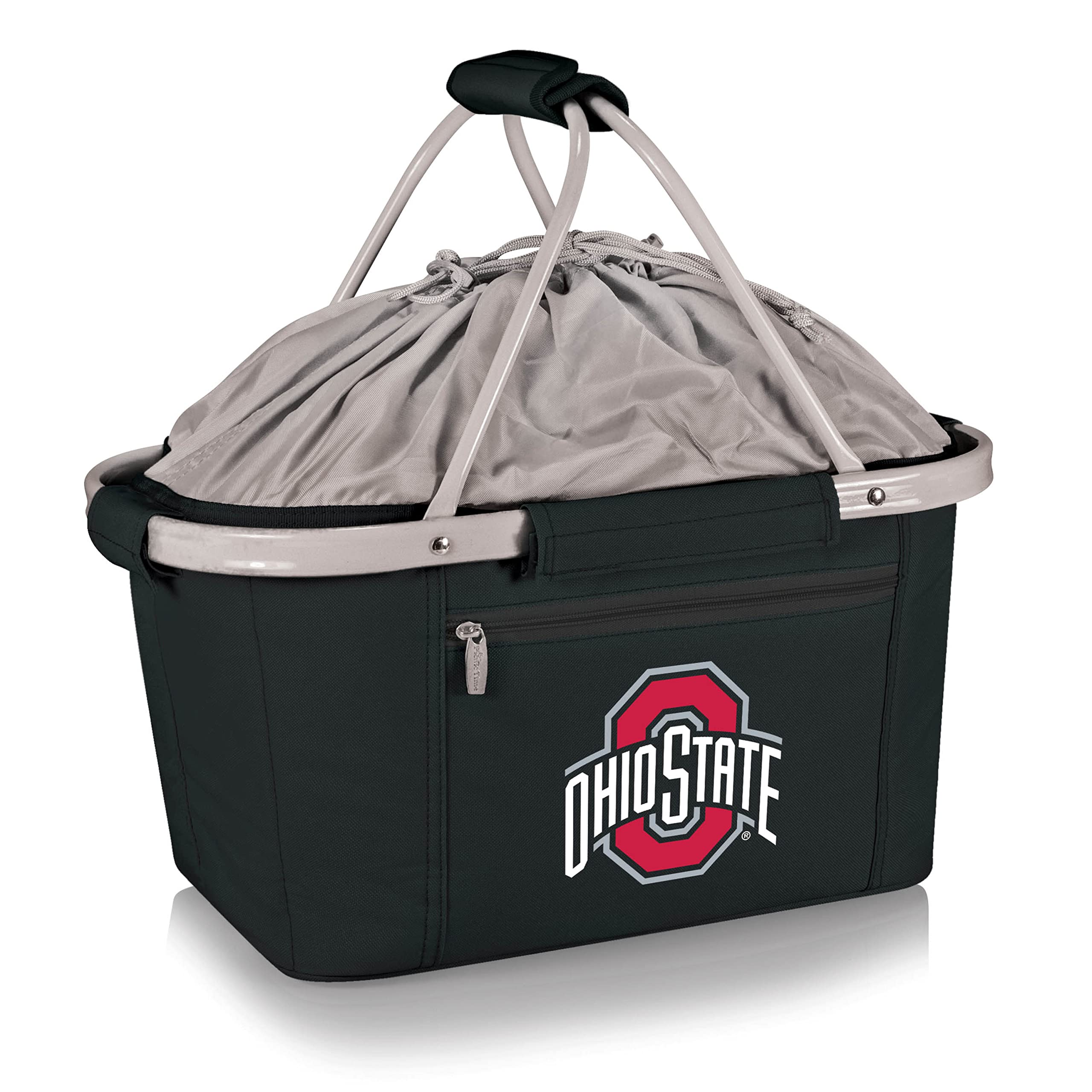 Picnic Time 645-00-175-444-0 Ohio State Buckeyes Osu NCAA Aluminum Frame Metro Picnic Basket