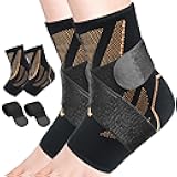 Ankle Guards,1 Pairs Ankle Brace for Women & Men,Ankle Compression Sleeve with Strap ,Volleyball Ankle Support Brace for Women & Men,foot support brace for pain,plantar fasciitis compression socks for women & Men