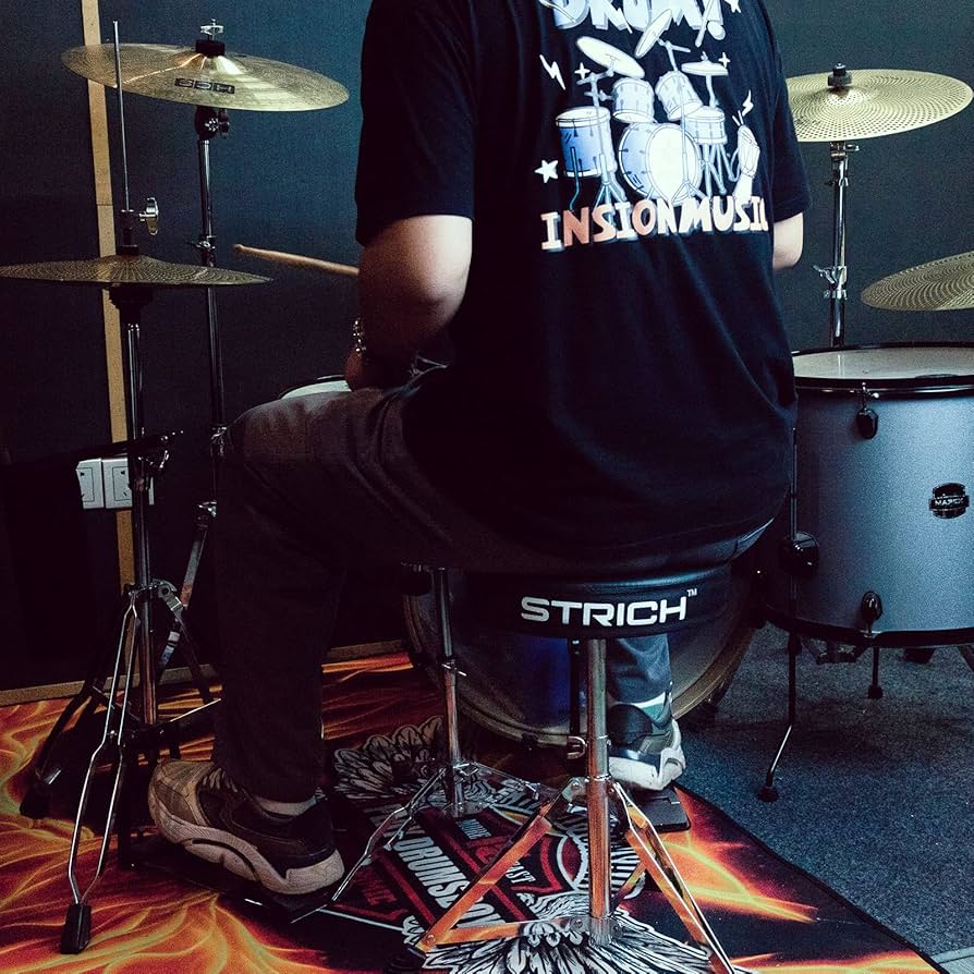 Amazon.co.jp: STRICH ドラムスローン ドラムスツール 回転式 38