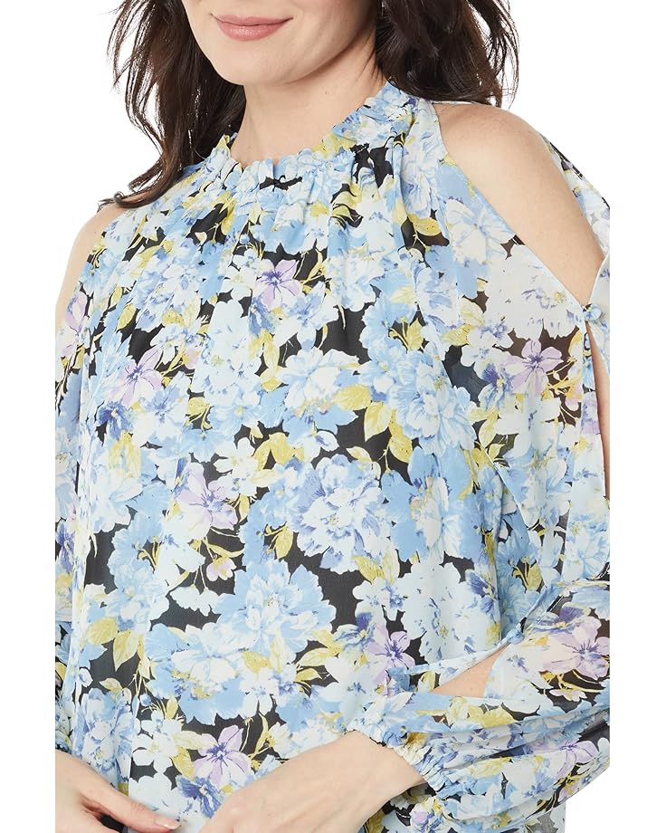 Vince Camuto Cold-Shoulder Long Sleeve Blouse w/ Neck - #3 of 4