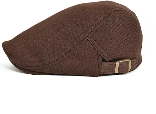Miniatura 2 de VOBOOM Hombres Newsboy Cap Algodón Flat Ivy Gatsby Driving Hat