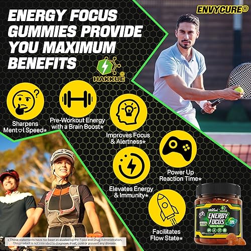 Miniatura 9 de Gomitas complejas de magnesio y gomitas de enfoque energético con 70 mg de cafeína