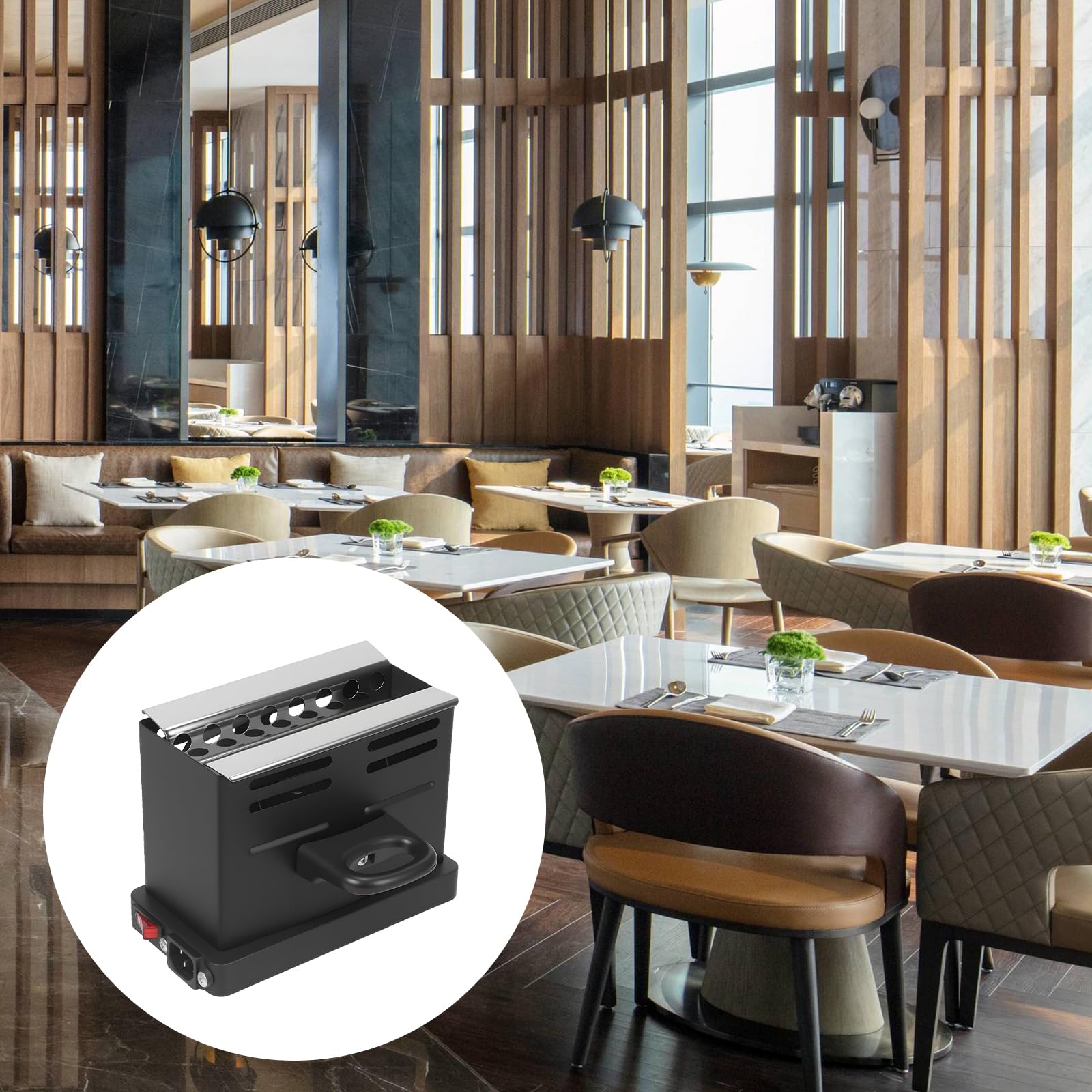 GBKDQQ Elektrischer Kohleanzünder, 800W Kohlegrill Toaster, Kohleanzünder Shisha mit Dreiseitiges-Hitzesystem, Kohlegrill Kohle für Hochzeit, Geburtstage, Feste, Sammlungen