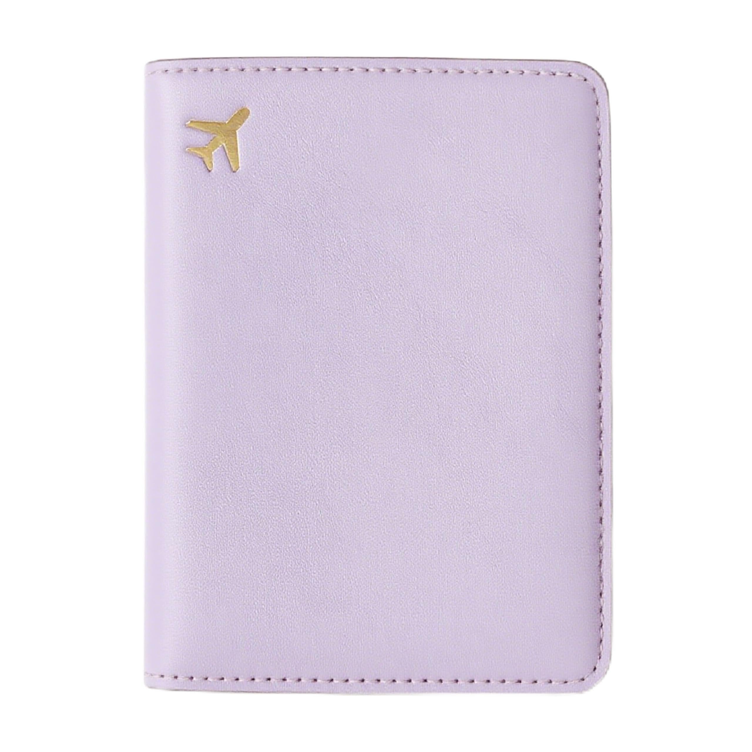 Passport Holder for Travel, Waterproof Rfid Blocking Travel Wallet Passport Holder, PU Leather Passport Book, Lavender Mist, 4*6-image-35