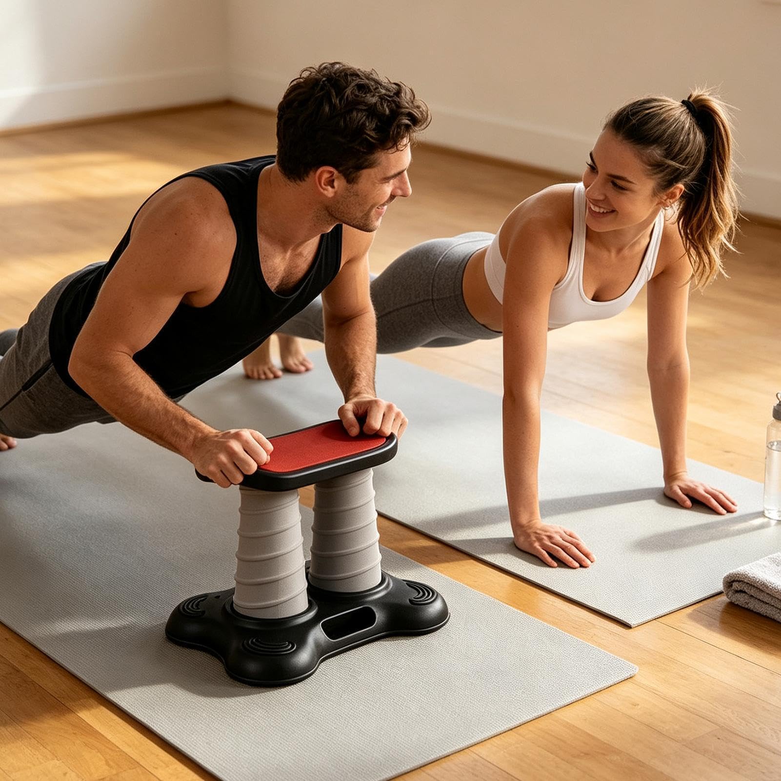Supporto Per Flessioni Supporto Ergonomico Antiscivolo A Doppia Colonna Con | Push Up Stand Supporto E Assistenza Core Core E Tronco Superiore Uomo Donna Esercizio Casa Palestra Pavimen