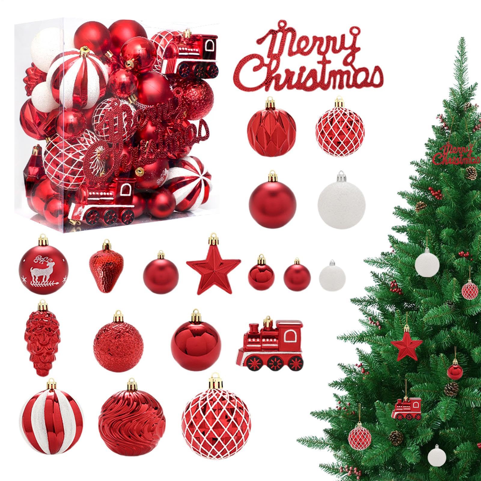 Boules de Noël incassables pour habiller votre couronne et fenêtre de fête