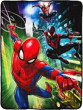 Northwest Spider-Man Micro Raschel Throw Blanket, 46" x 60", Swing City