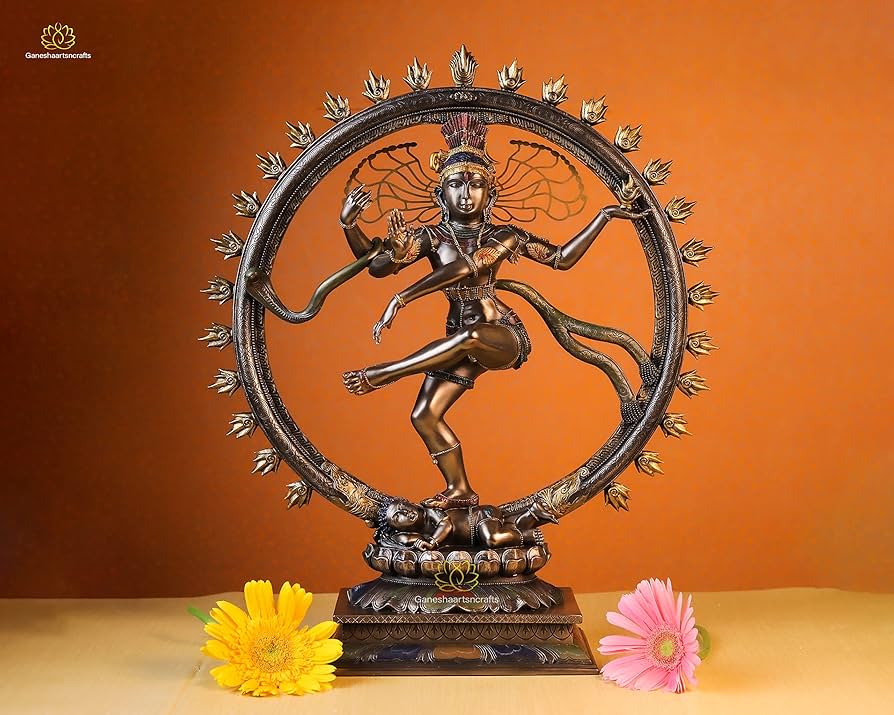 ダンシングシヴァ(ナタラージャ) Nataraja ダンシングシヴァ【ナタラージャ像】H24cm 真鍮製 NS492 | 地球