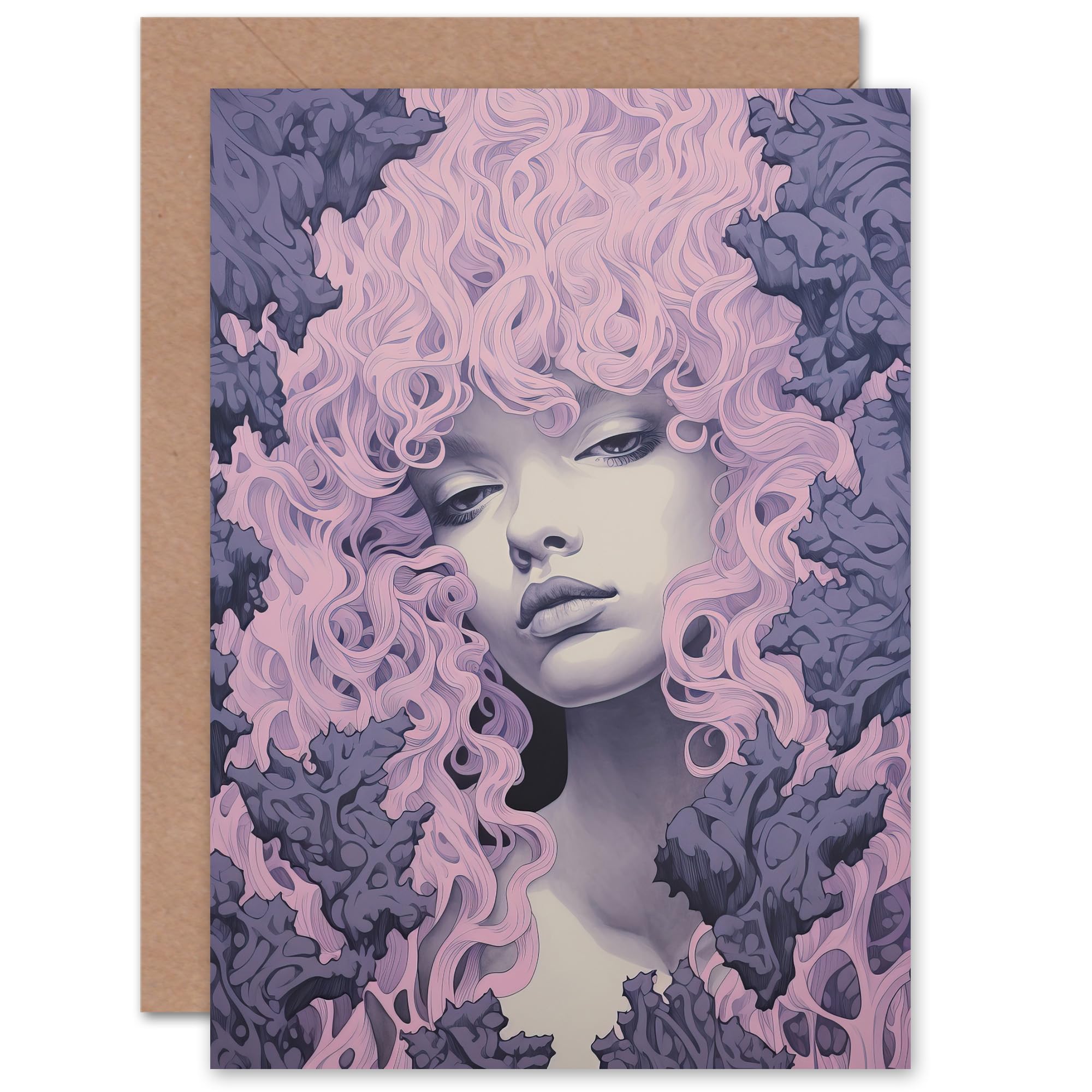 Artery8 - Greeting Card - Woodland Birthday Card - Purple