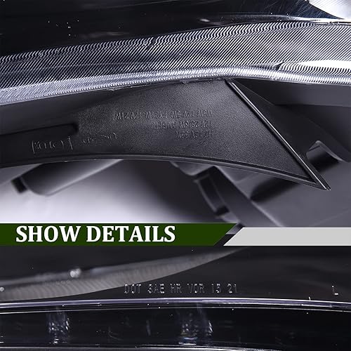 Miniatura 5 de Para Hyundai Sonata 8TH 2011-2014 - Conjunto de faros delanteros negros del conductor y del lado del pasajero