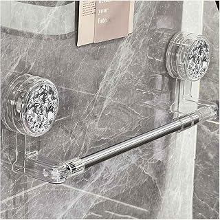 Expandable Vacuum Adsorption Water Ripple Towel Holder Plastic 180° Rotating Suction Cups for Recycling Towel Racks Water Proof Towel Hanger