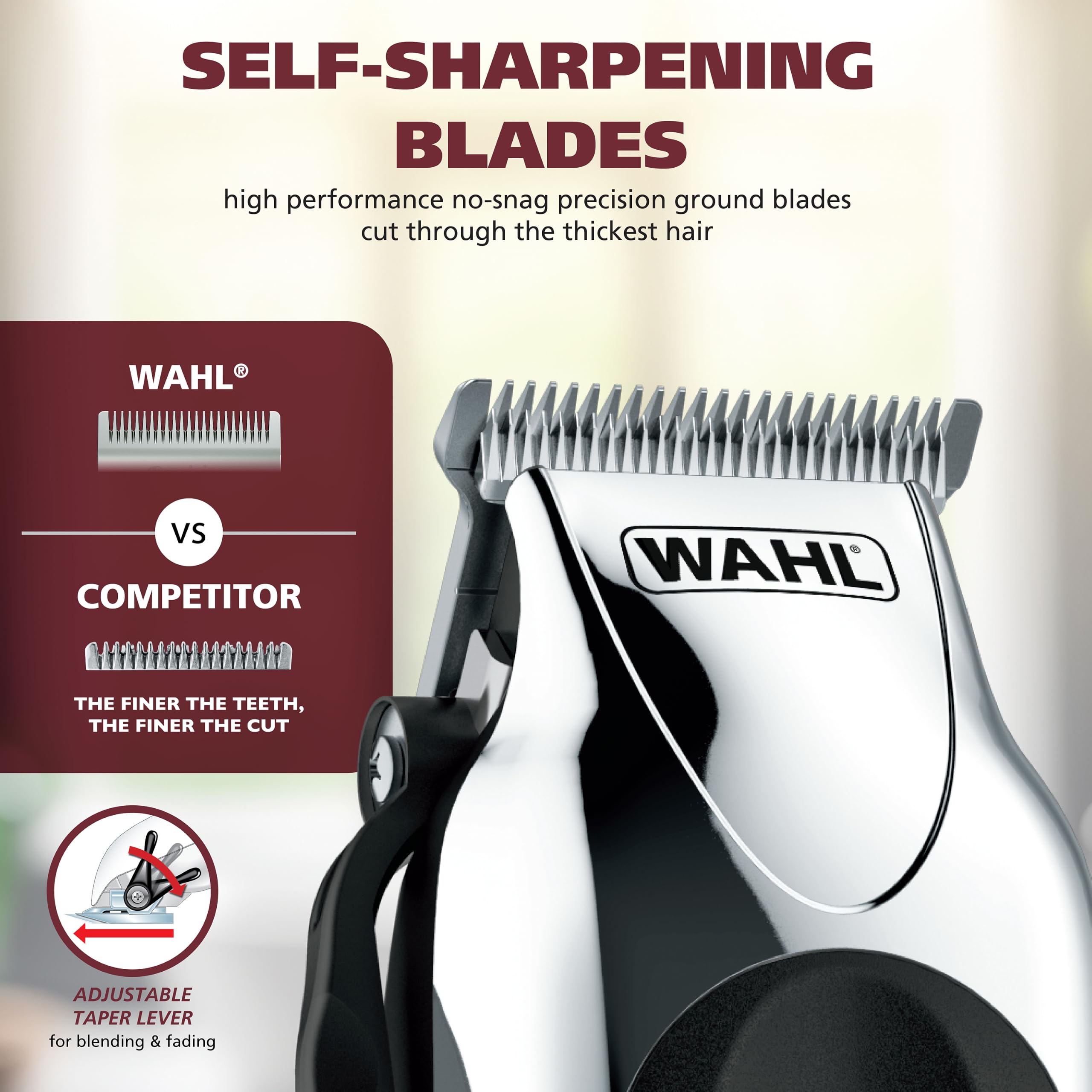 Amazon.com: Wahl Clipper USA Deluxe Corded Chrome Pro Complete
