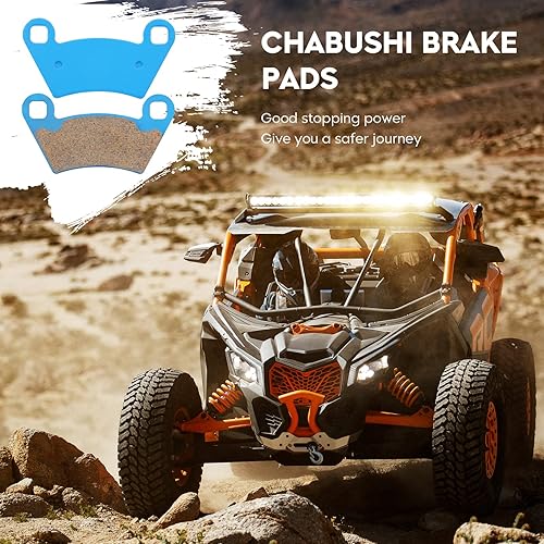 Miniatura 6 de Pastillas de freno de cerámica delanteras y traseras 2202413 para Polaris Ranger 800 700 /SXS 500/1000 Diesel Crew, RZR-4 800 EPS 2012 Pastillas de