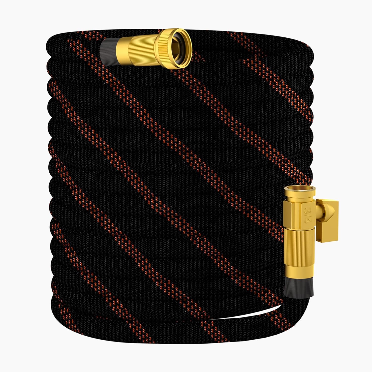 Garden Hose 50ft - Non-Expandable, Flexible, Kink-Free - 3/4'' Fitting High-Pressure & Lightweight Garden Water Hose with Burst Resistance - All-Weather Use for Gardens, Car Washing & Pet Care