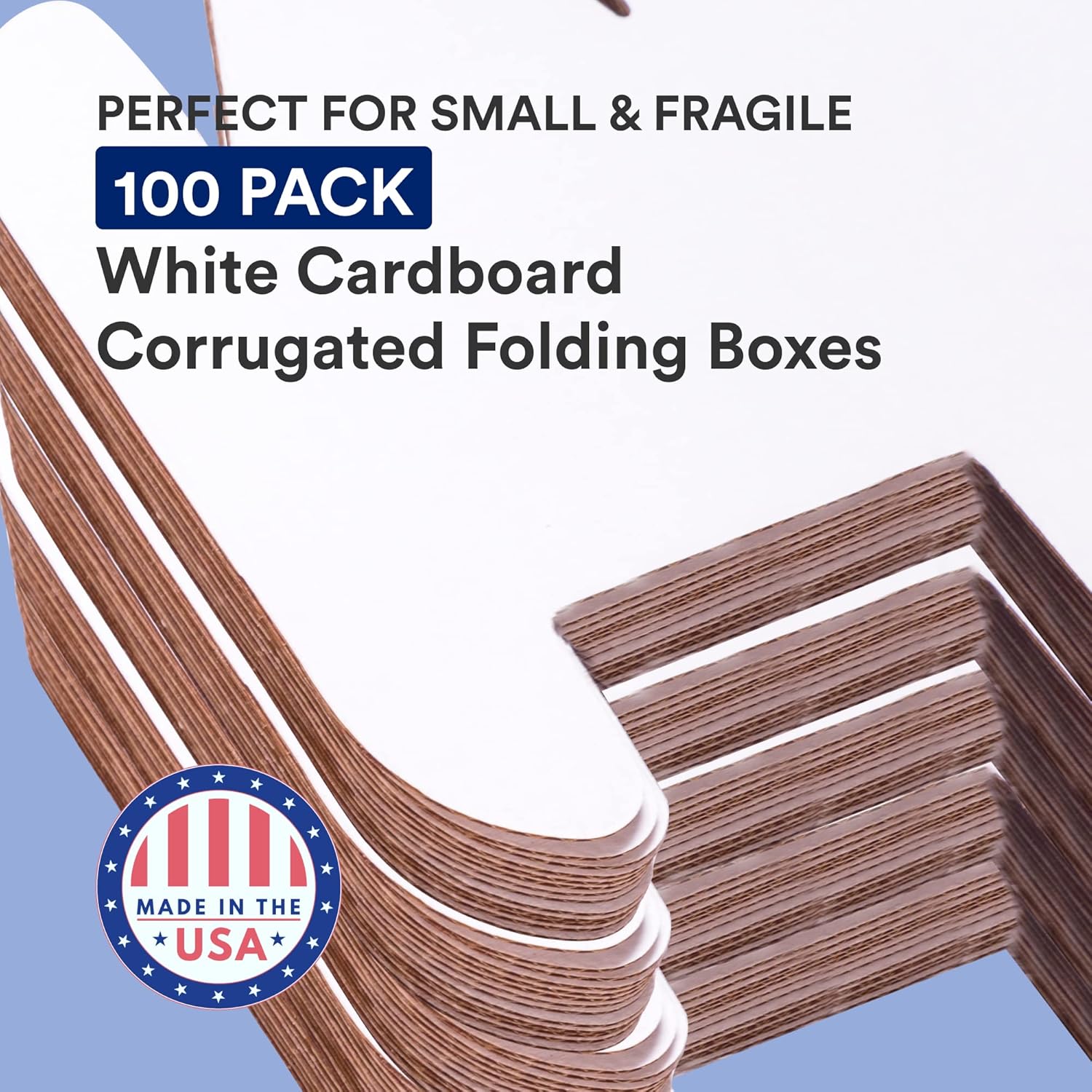 BOX USA Medium Shipping Boxes 12.125"L x 9.25"W x 4"H, 100-Pack | Foldable Corrugated Cardboard Crush-Proof Box for Shipping, Packing, Moving and Storage