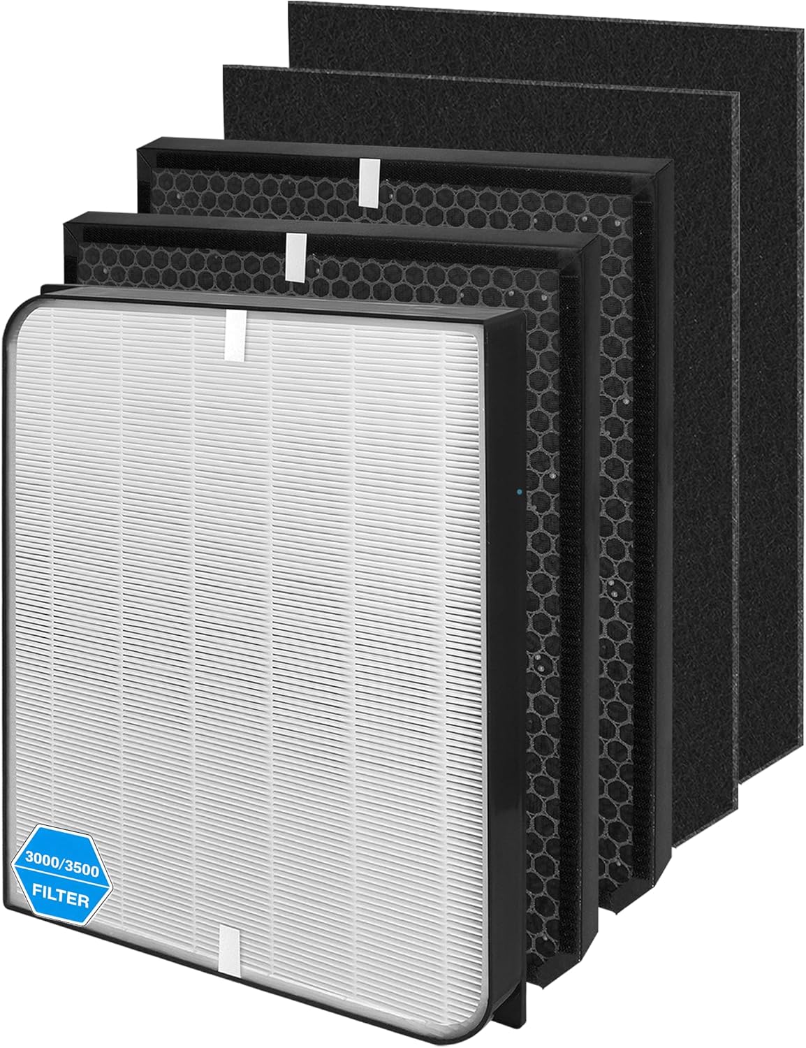 AD3000/AD3500 Replacement Filter Compatible with AirDoctor 3000/3500/3500i Air Purifiers - 1 Efficiency Filter, 2 Activated Carbon Filters, 2 Pre-Filters(Pack-5）