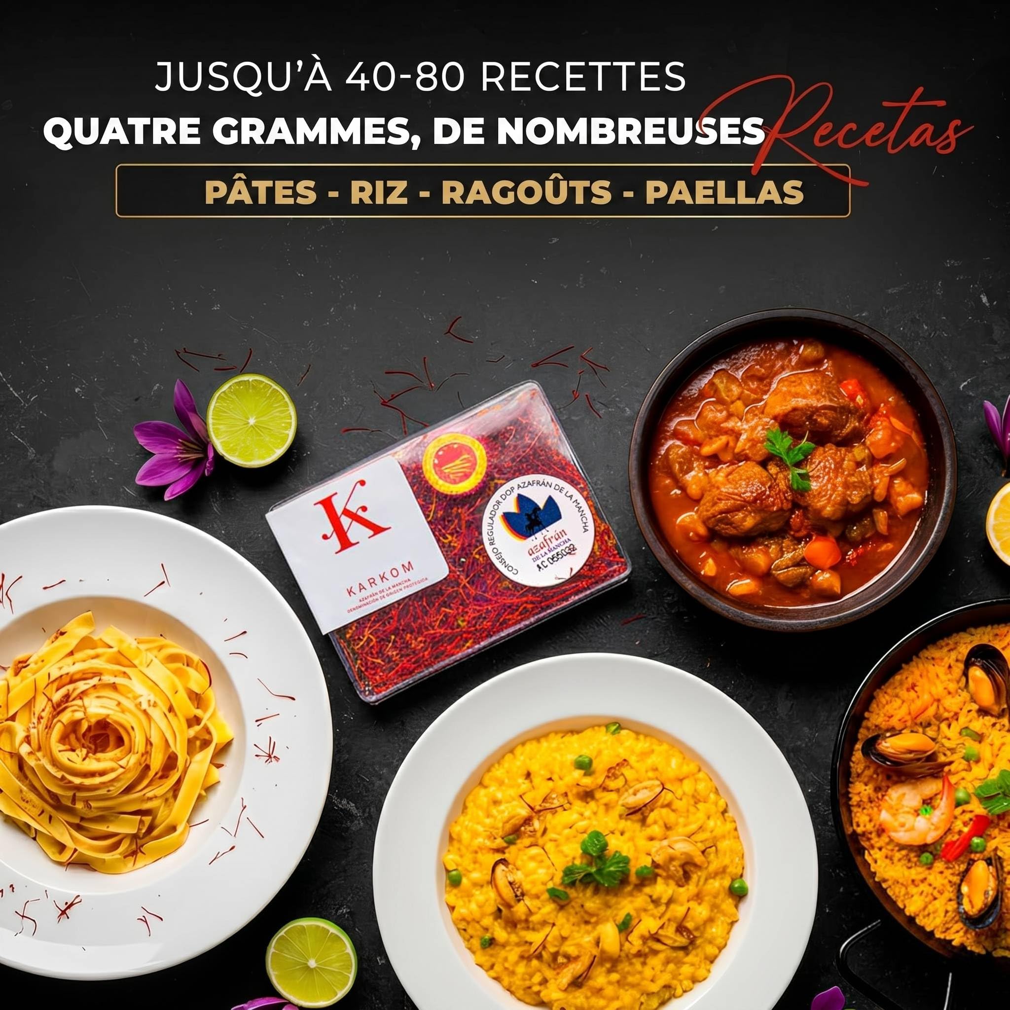 Safran en Filaments DOP, Safran Premium 100% Naturel, Safran en Filaments pour Paella Élaboré de Manière Traditionnelle, Épice pour Cuisiner, Filaments de Safran de Qualité Supérieure (4 gr)
