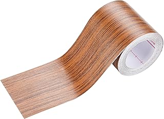 Wood Grain Repair Tape, 2.4 in X 16.4 ft Wood Grain Tape, Self-Adhesive Tape, Repair Tape Durable Multi-Use Adhesive Tape for Furniture, Tables, Chairs, Flooring, Cabinets,Doors,Handmade DIY (Cherry)
