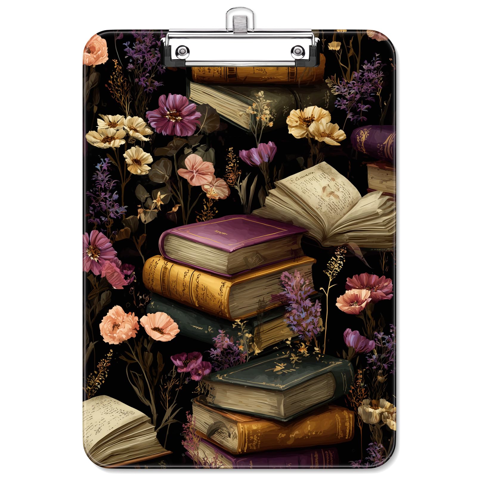 Stanploe Plastic Cute Clipboard with Pen Holder, 8.5 x 11'' Clip Board