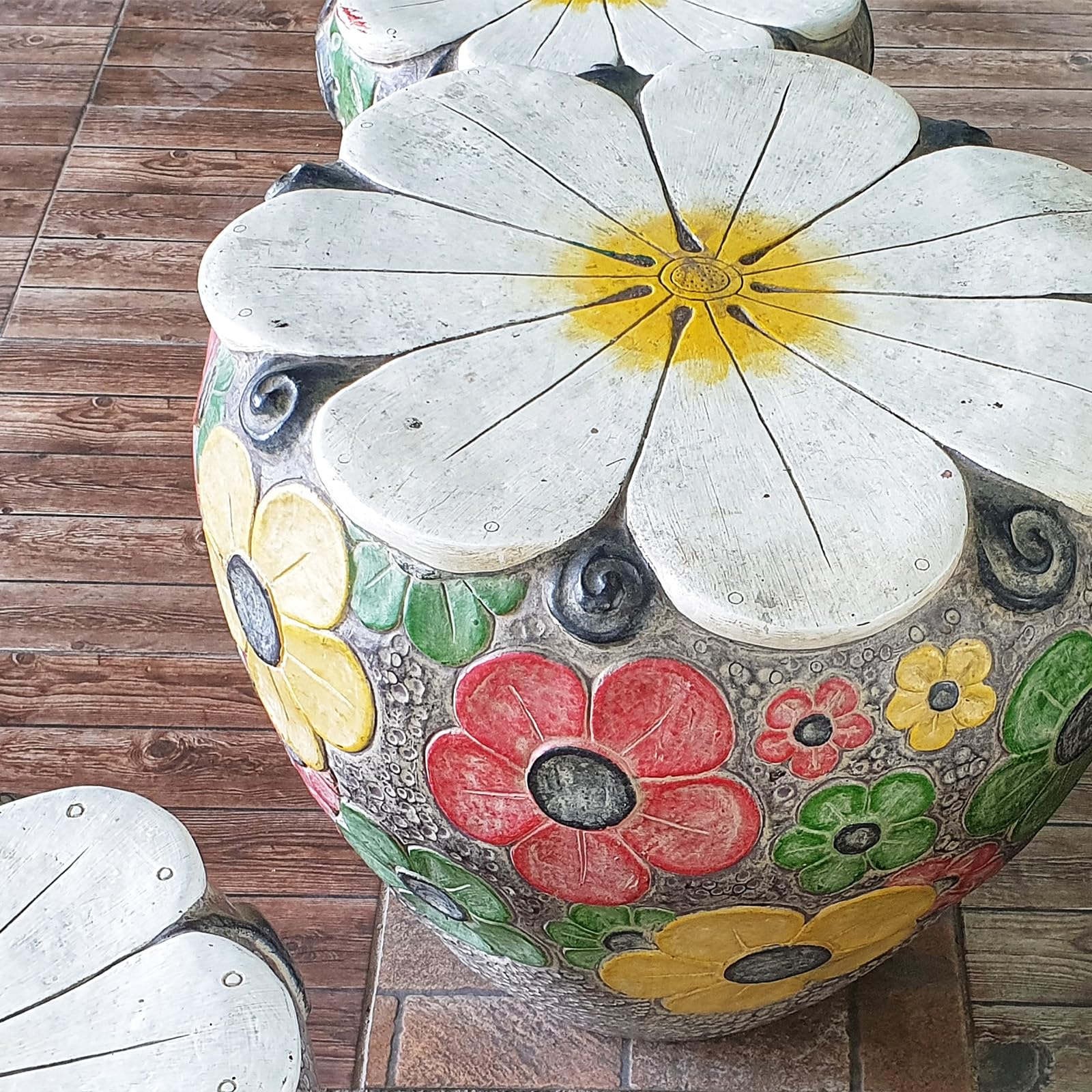 QUARKZMAN Mattonelle Mosaico in Ceramica a Fiori, Mattonelle Mosaico in Ceramica Colorata in Massa Per Progetti Artistici Fai Da Te, Kit Per Mosaico in Pietre