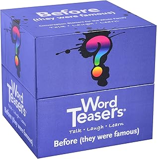 ? WORD TEASERS Before (They were Famous) - Pop Culture Trivia Game - Fun Famous People Game About Music, Movie & Other Celebrities - Conversation Cards for Pop Culture Fans - 150 Questions