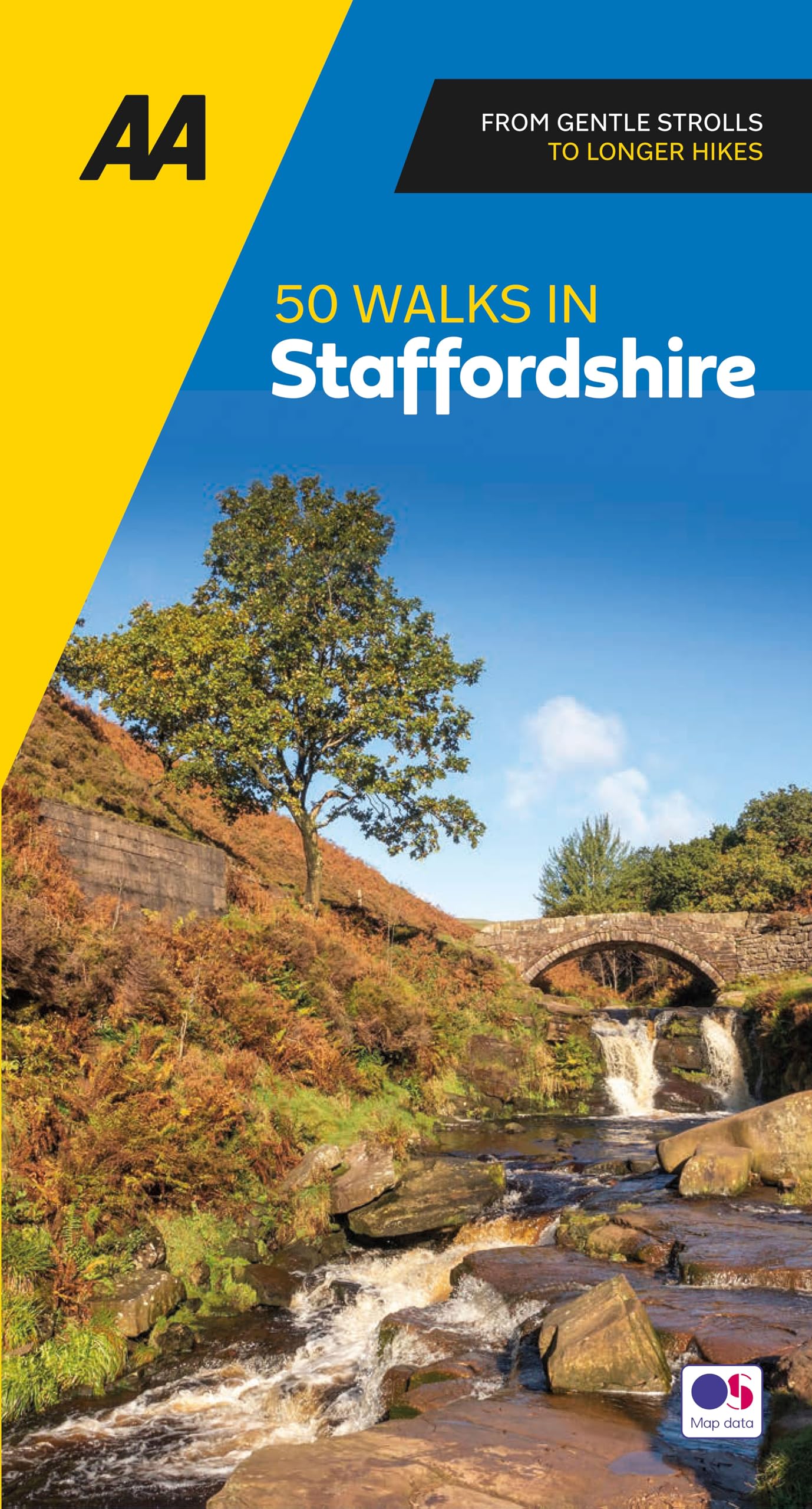 AA 50 Walks in Staffordshire (Paperback Book)