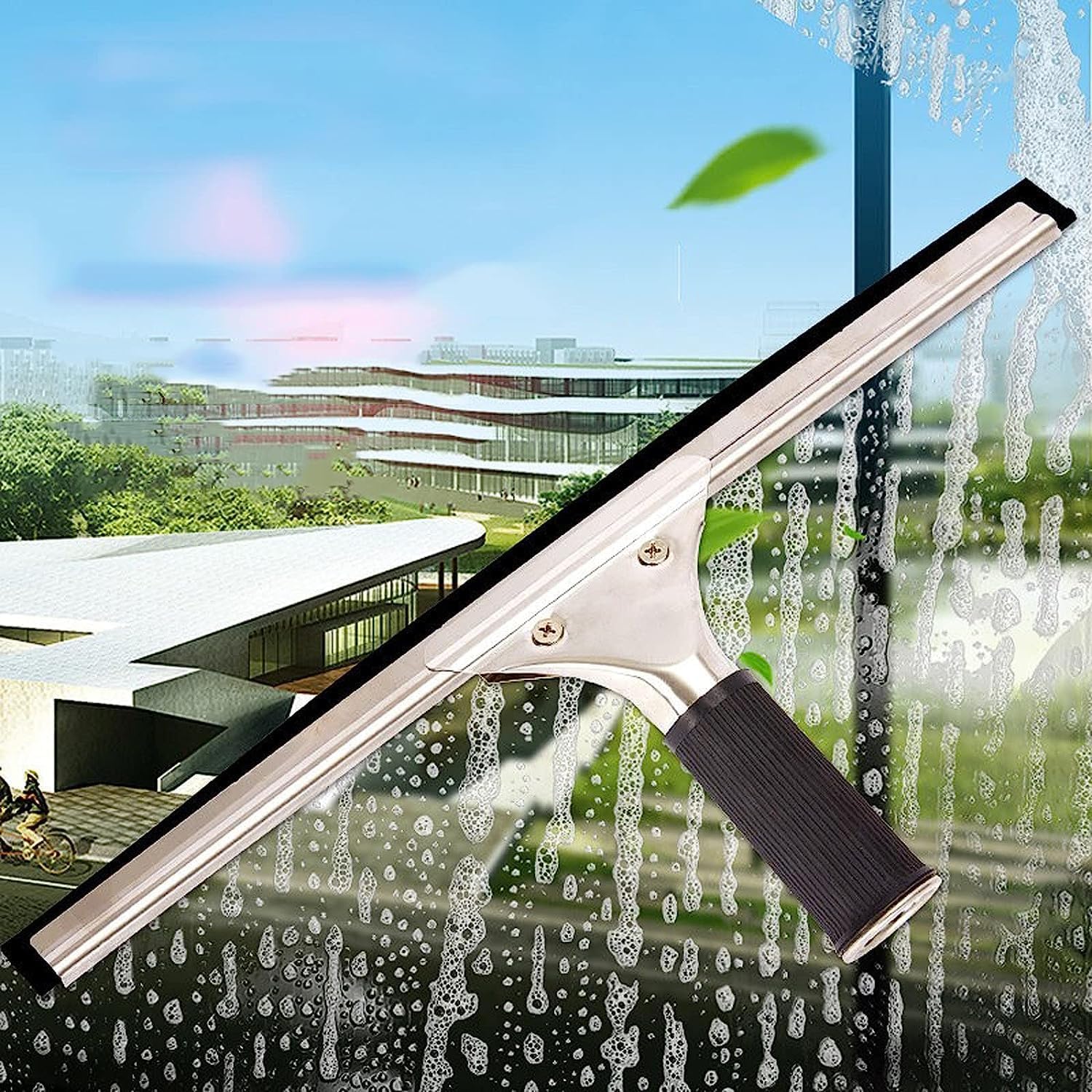 Genérico Kit de pértiga telescópica con Suministro de Agua de 3,6 a 11 m: Herramientas definitivas para la Limpieza de Ventanas y techos con Cepillo Extensible para una Limpieza sin Esfuerzo de Panel