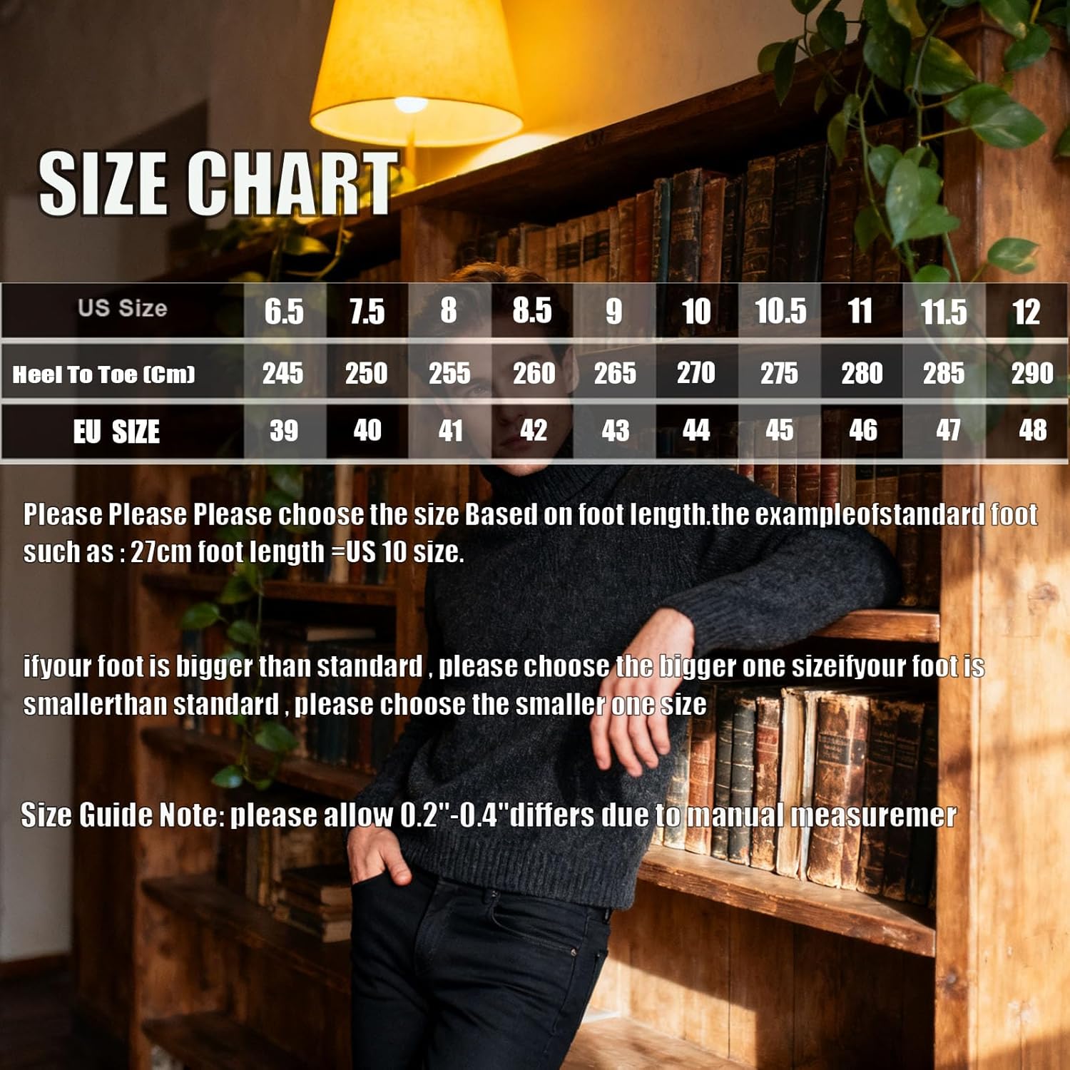 Men'S Leather Platform Chelsea Ankle Boots With Side Zipper Stylish Pointed Toe Double-Buckle Non-Slip High-Top Short Boots Casual Business Work Party Dress Boots