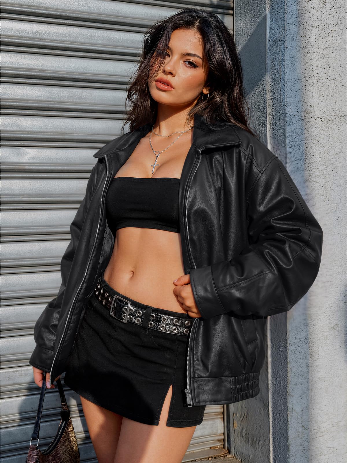 AUTOMET Damen Ezau208 Oversize-Jacke für Damen