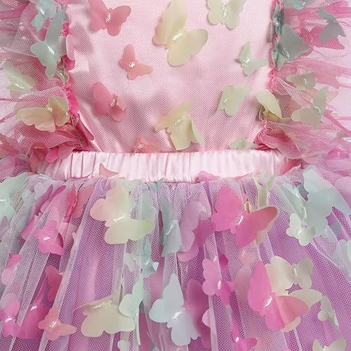 Miniatura 5 de Vestido para sesión de fotos de fiesta de cumpleaños con espalda descubierta para bebé, niña, mariposa, fresa, volantes, princesa, pastel, fiesta de